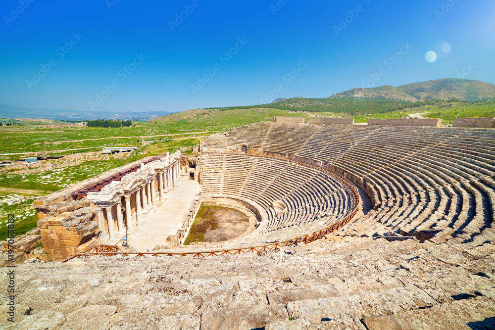 Amphitheater in Hierapolis near Pammukale, Turkey