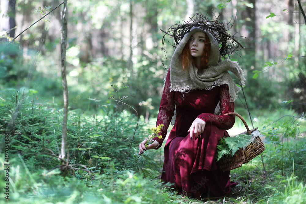 Fortune-teller conducts a ritual Fortune-teller conducts a ritual