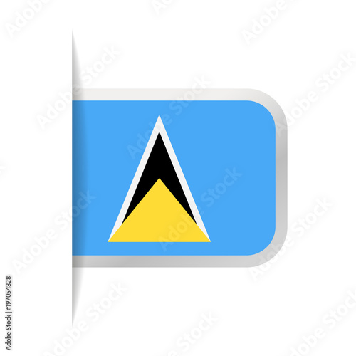 Free Download Saint Lucia Flag Vector Bookmark Icon - GFXLoad