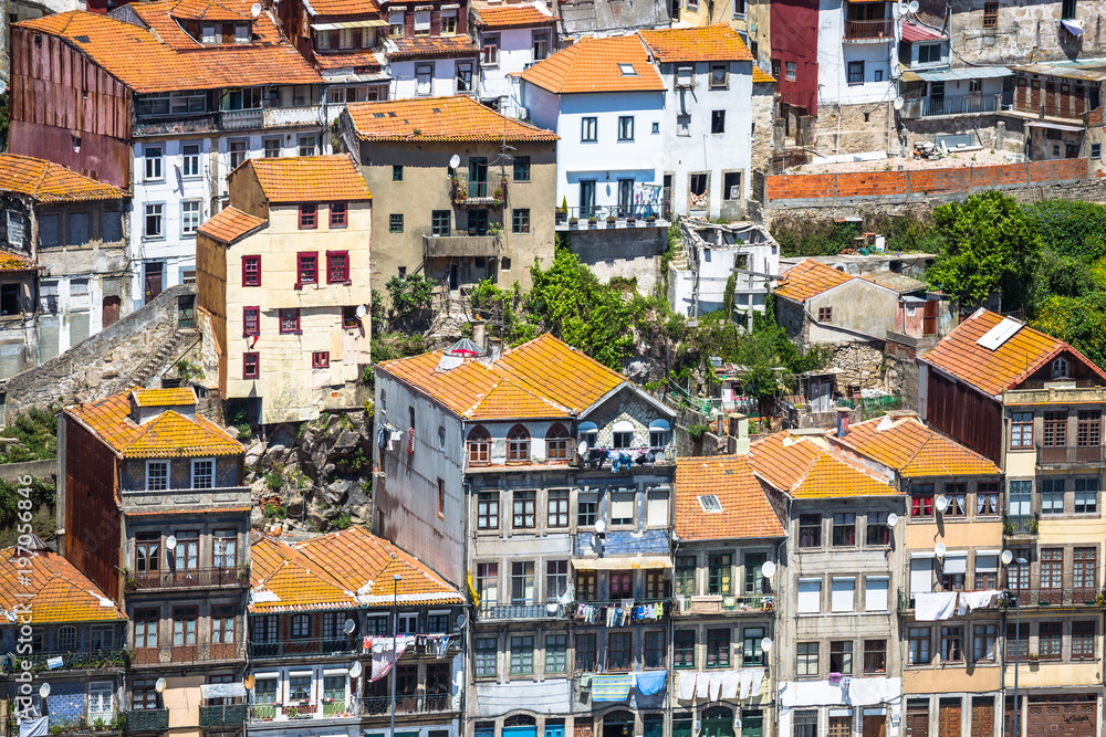 colorful buildings of Porto. Portugal