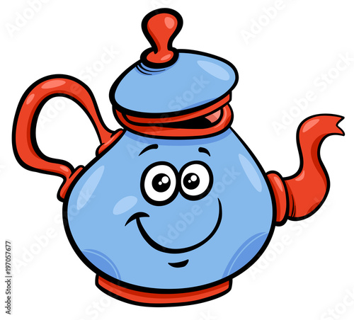 teapot or kettle cartoon character