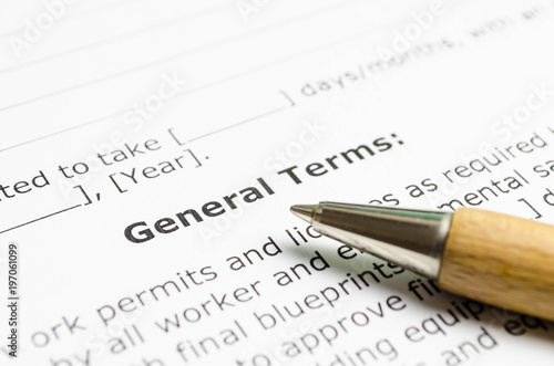 General terms 