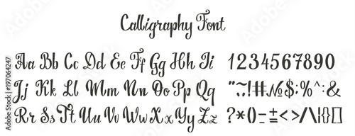 Calligraphy font set.