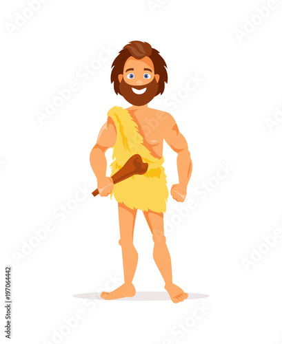 Primitive man vector