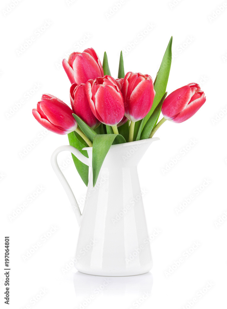 Fototapeta premium Red tulip flowers bouquet