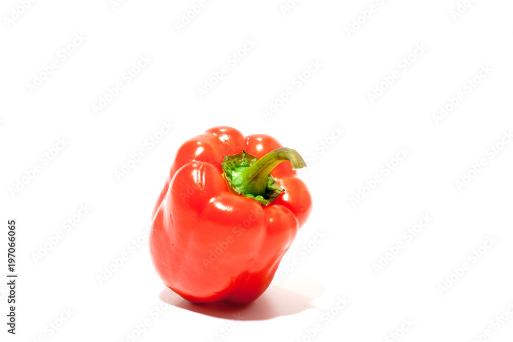 red pepper over white background red pepper over white background
