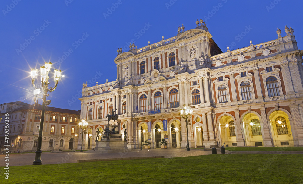 Turin - The Palazzo Carignano.
