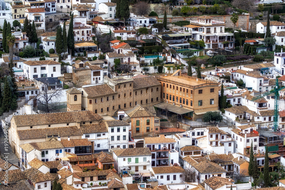 View of granada from alcazaba