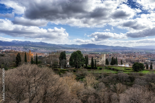 View of granada from alcazaba