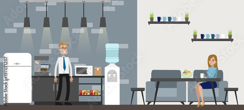 Office interior building.