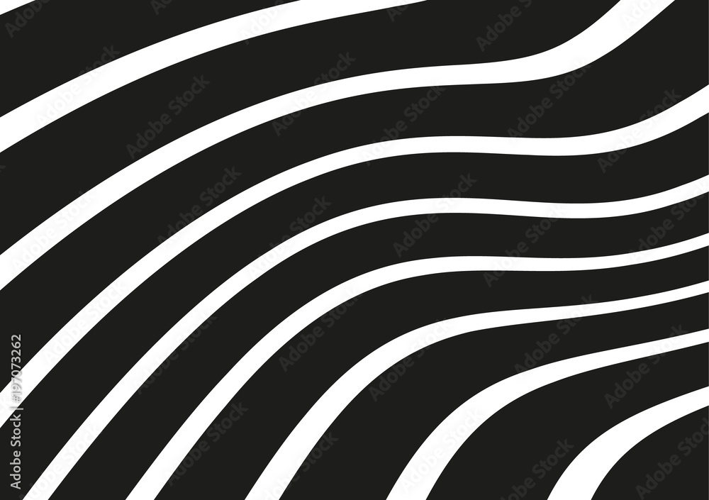 Obraz premium Slanting wavy strips