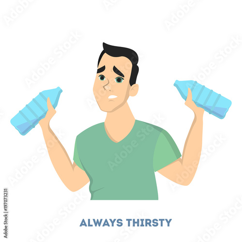 Man diabetes symptoms.