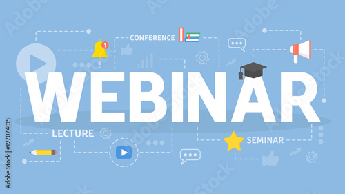 Webinar concept illustration.