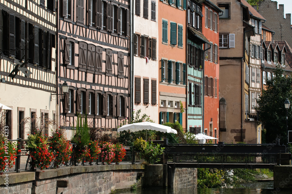 Fachwerkhäuser im ehemaligen Gerberviertel in Straßburg