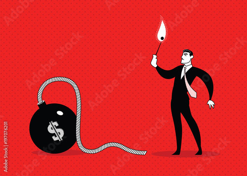 Lights the fuse in the bomb