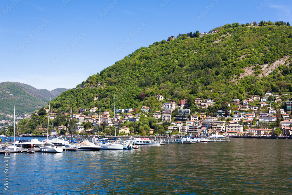Como city and lake near Milan in Italy Como city and lake near Milan in Italy