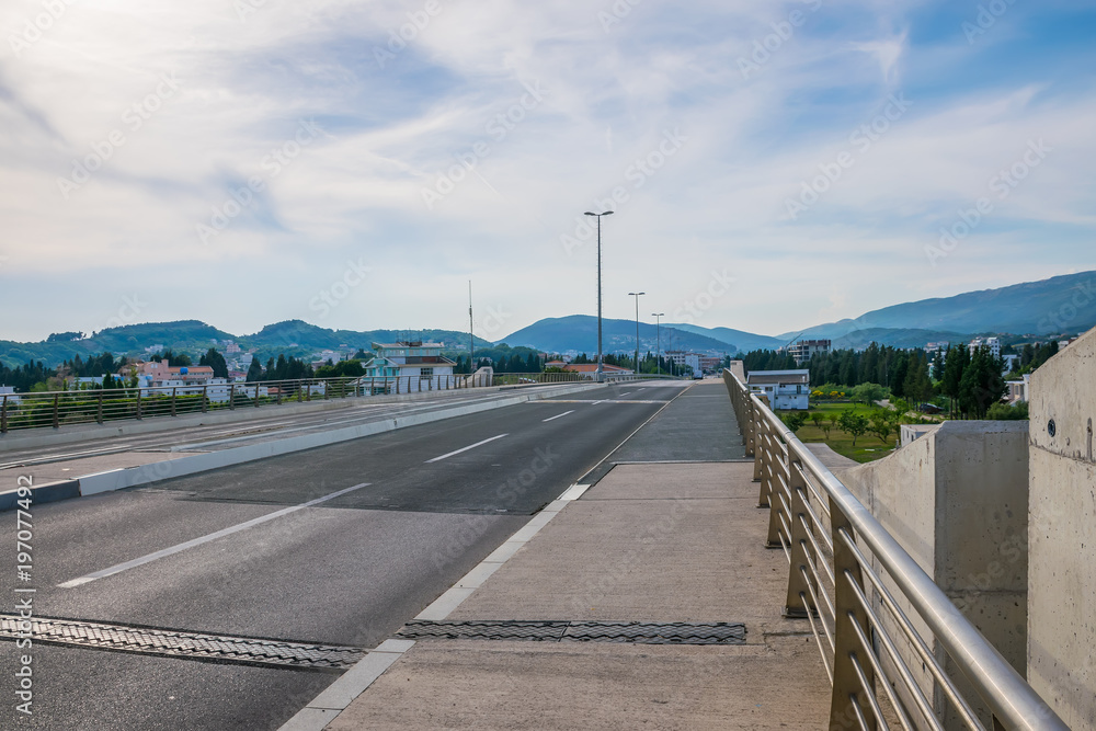 A large bridge over the Port of Milena River in Ada Boyana.