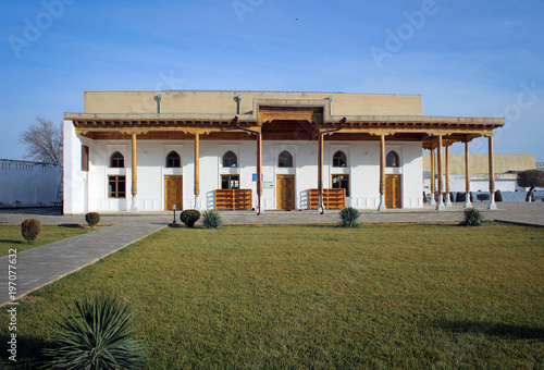 Ulugh Beg madrasa architectural complex view, Gijduvon, Uzbekistan