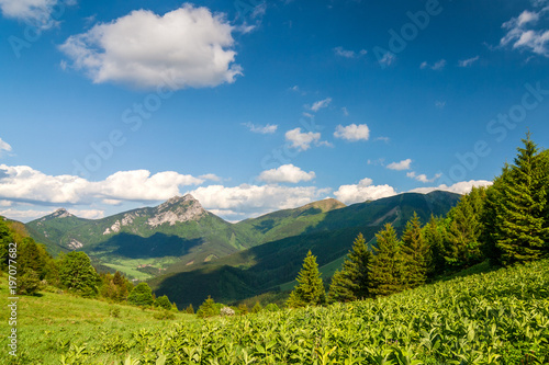 Mountain landscape in spring-time, the national park Mala Fatra, Slovakia, Europe. © Viliam