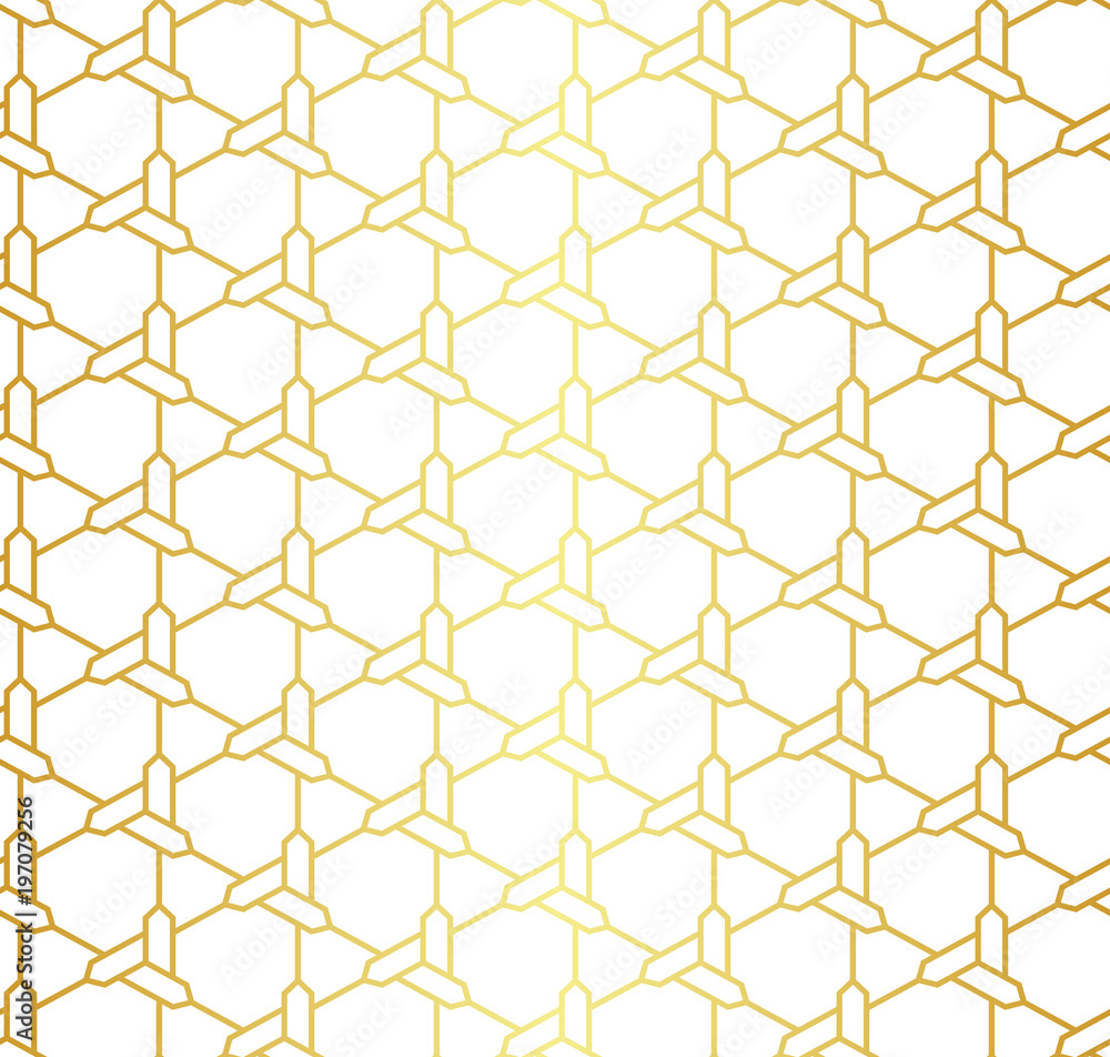 Geometric golden seamless pattern Geometric golden seamless pattern