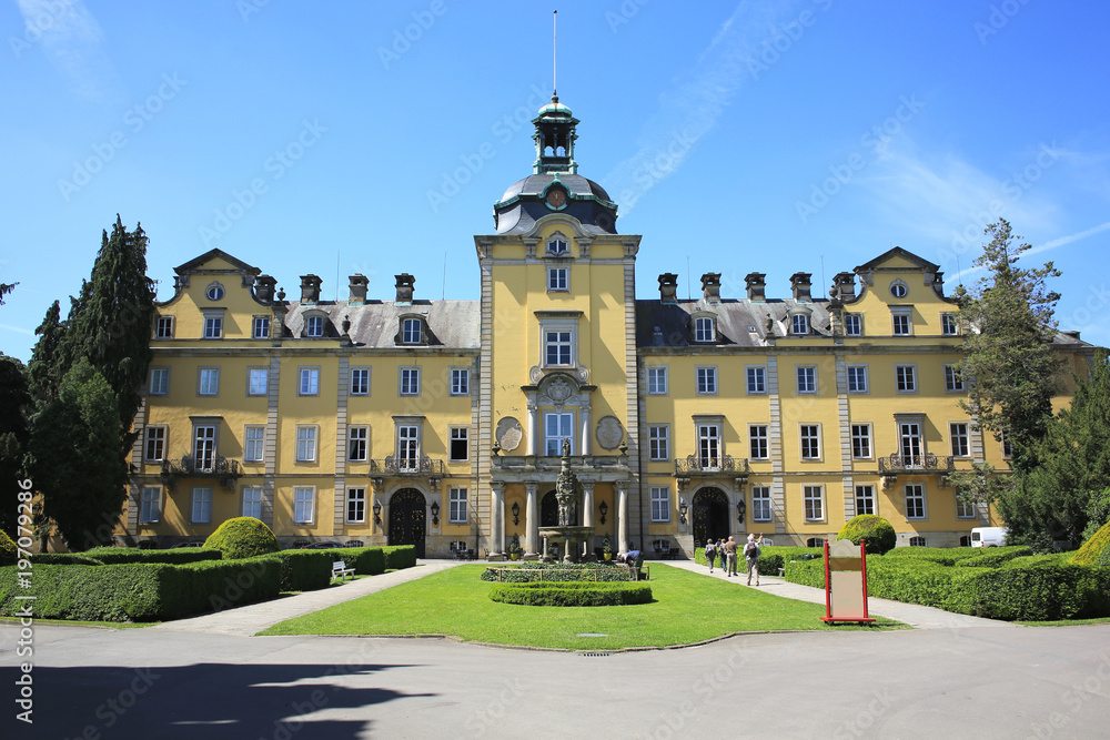 The historic Castle Bueckeburg in Lower Saxony, Germany