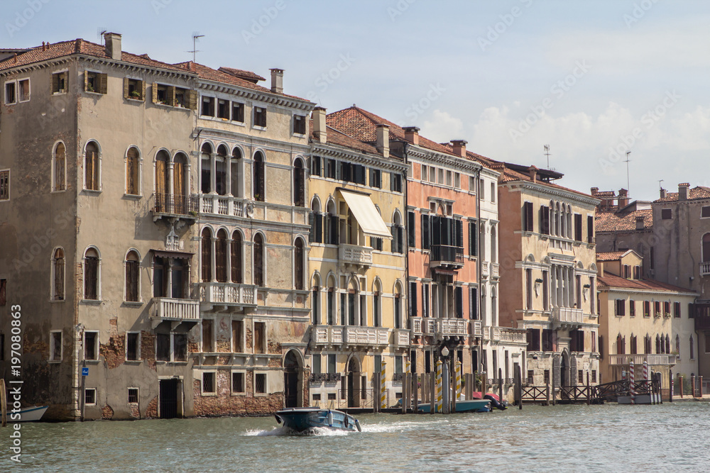 Palaces along the Grand Canal, Venice, Italy