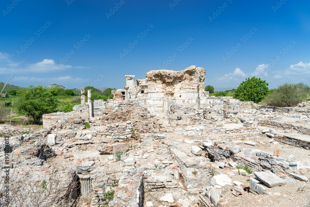 The Church of Mary (The Council Church) in the ancient city of Ephesus in Selcuk, Turkey