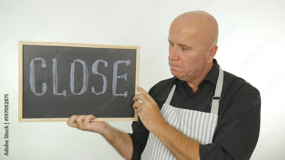 Slow Motion Sad Person Looking Disappointed with Close Message in His Hand Slow Motion Sad Person Looking Disappointed with Close Message in His Hand