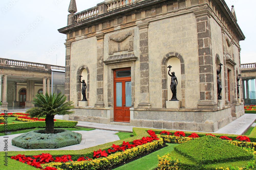 Los jardines del Castillo de Chapultepec Mexico