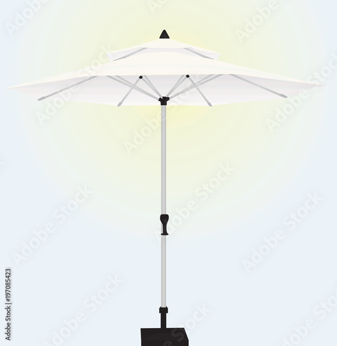 Sun umbrella. vector illustration