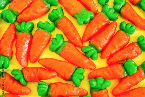 Sweet Easter carrot candies.