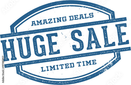 Huge Sale Retail Promotion Stamp