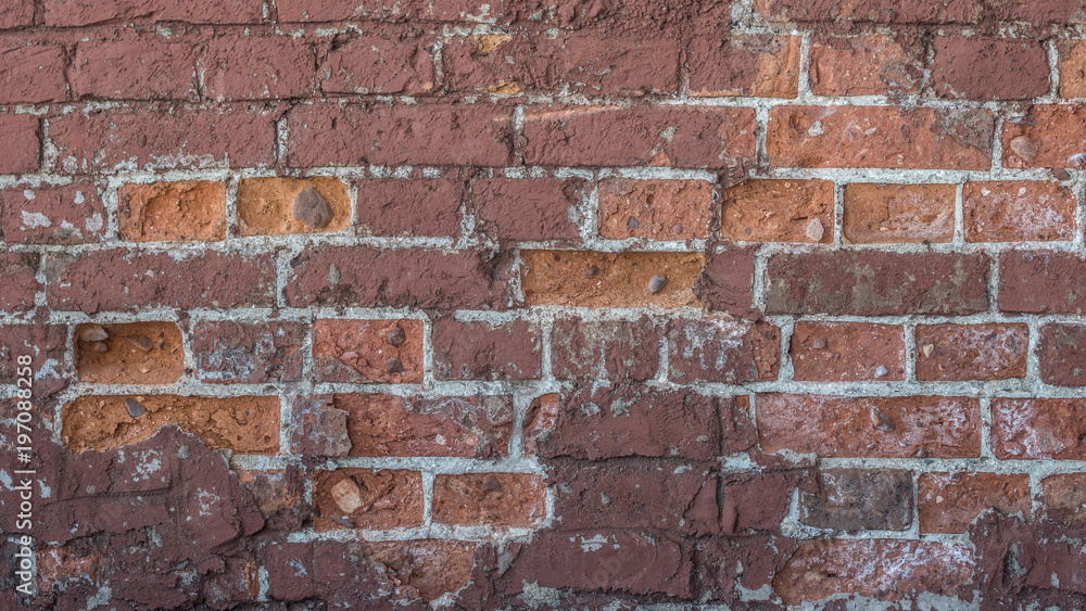 masonry of old red brick masonry of old red brick