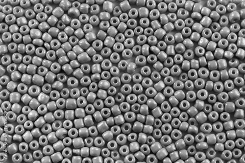 Gray beads background texture