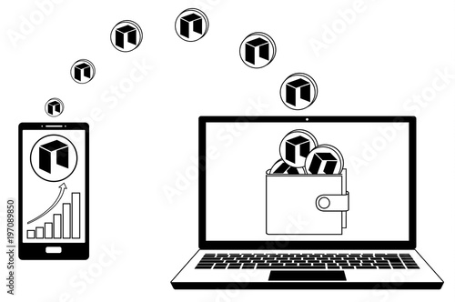 transfer neo coins from phone to wallet in the laptop