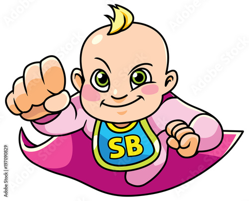 Super Baby Girl Flying