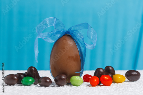 Easter chocolate egg photo