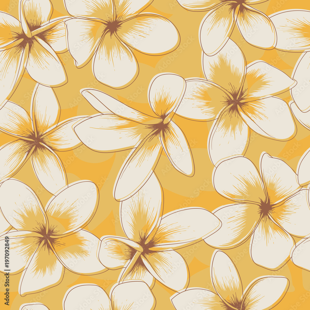 Yellow Floral Seamless Pattern Yellow Floral Seamless Pattern
