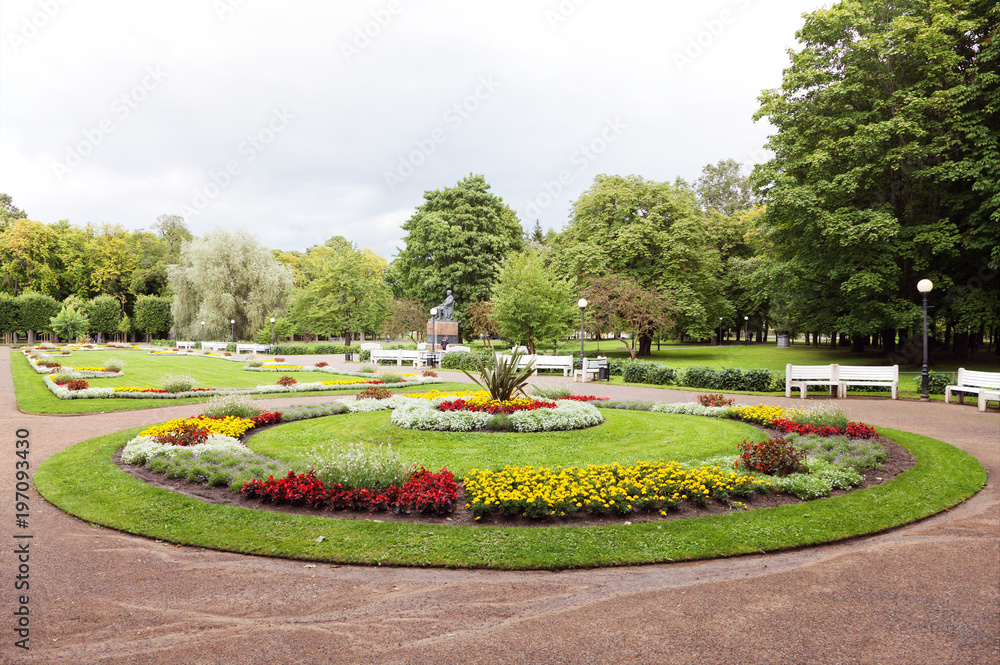 Flowerbeds in Kadriorg park, Tallinn