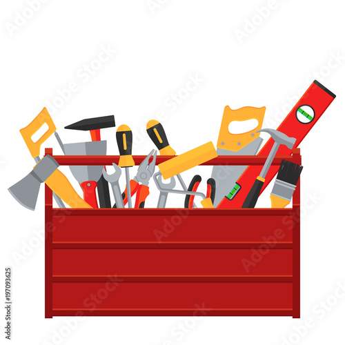 Repair and construction tools vector concept