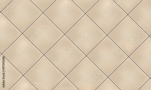 Beige vertical square ceramic tiles. Vector illustration.