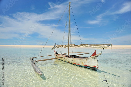Madagascar. Fishing boats of the Indian Ocean