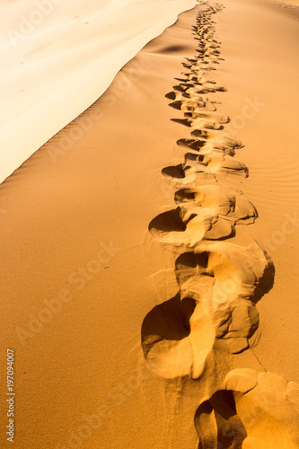 Merzouga in the Sahara Desert in Morocco