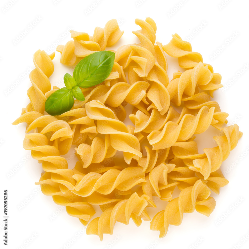 Pasta spiral isolated on the white background. Pasta spiral isolated on the white background.