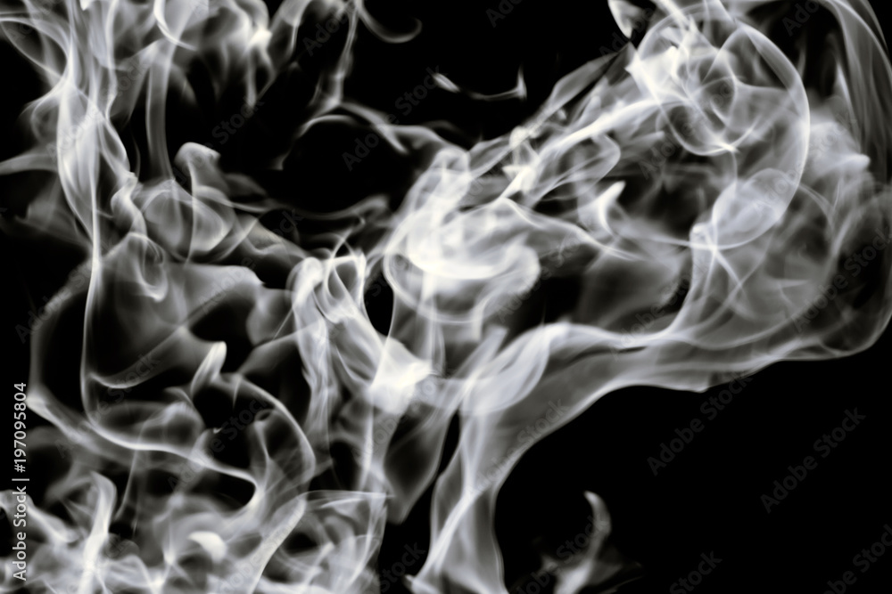Fototapeta premium beautiful white tongues of flame, fire dance, background texture