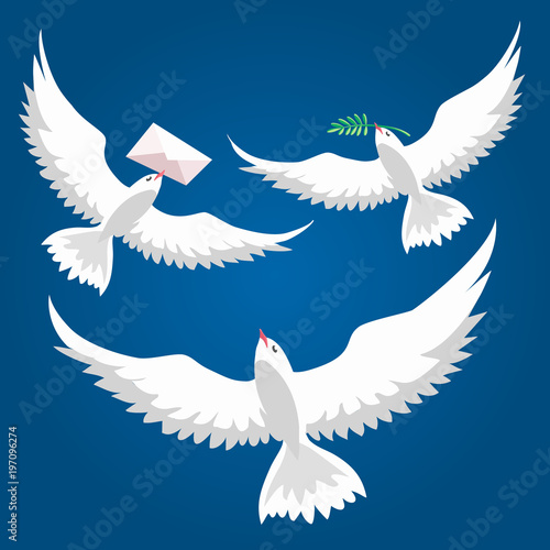 Flying Pigeons set