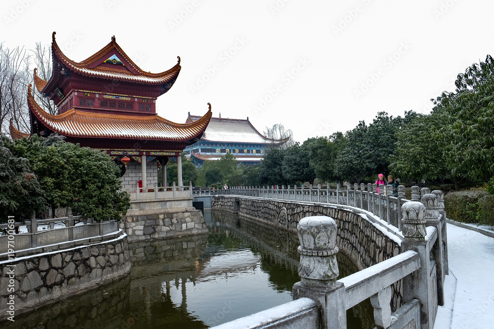 The Kaifu temple at Changsha , Hunan province.