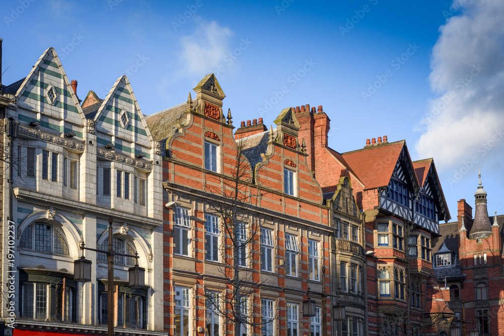 Long Row Buildings in Nottingham,UK.