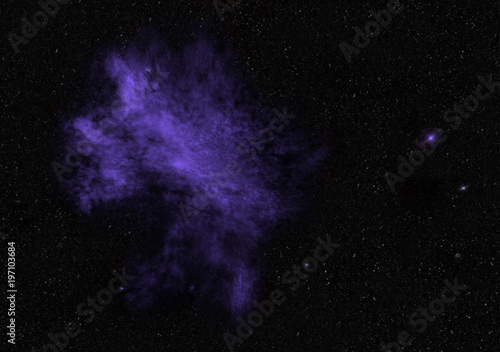Fototapeta Naklejka Na Ścianę i Meble -  Deep Space, Ultra Violet Nebula and Star Fields