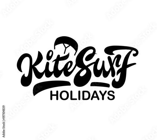 surfing school lettering